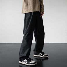 EQ171直筒裤男秋季水洗棉工装裤折痕伞兵裤基础款长裤P55，男装工装外套，电商C306-1