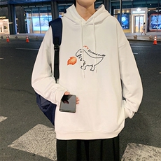 WY2040-P35加绒款-P40纯棉连帽卫衣男大码运动帽衫宽松薄外套男，男装卫衣，电商A040