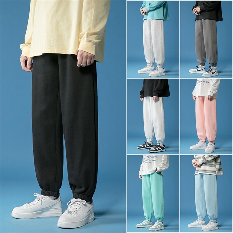 2025秋季新款港风蓝底大码卫裤休闲九分裤M-5XHK21344-特P20，男装休闲裤，电商A022