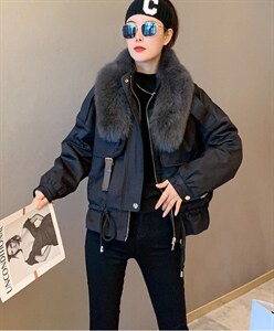 21冬季狐狸毛派克服图片