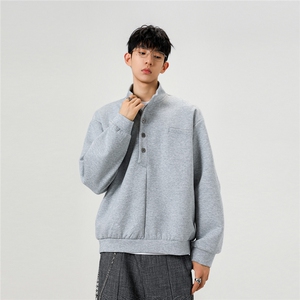 2026春季新款400g重磅立领多扣款卫衣WY931-P55控88图片