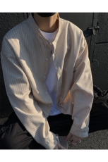 【现货】2026立领衬衣条纹长袖衬衫F6602特P45控68，男装衬衫，电商A309