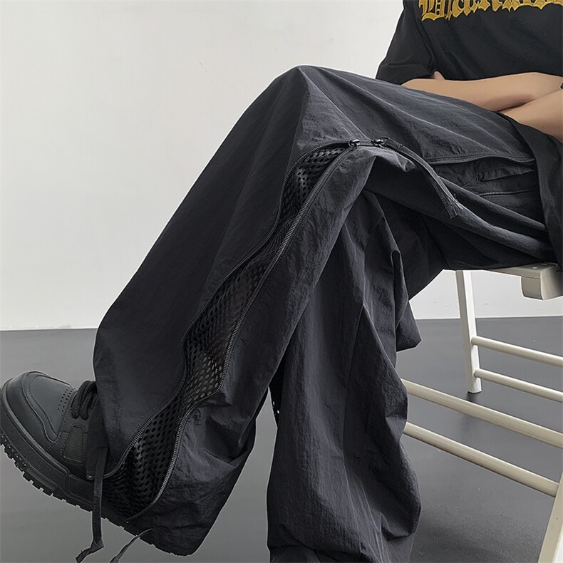 四季两穿冲锋裤降落伞兵裤休闲裤男高街潮流长裤子G1508/P50控78,男装休闲裤,电商D202-1
