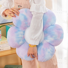 瑞奇玩具 高品质仿兔毛绒花朵坐垫彩色太阳花蒲团垫子加厚榻榻米屁垫椅子垫