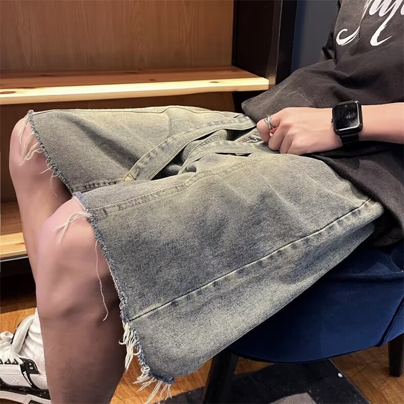 高街男时尚都市新款潮流短裤NK211P38,男装牛仔裤,星座1116-2
