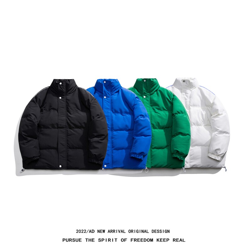 !白底冬季新款基础纯色加厚保暖百搭立领棉衣MY351P115控158，男装棉衣，电商A247-1