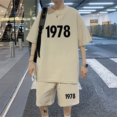 ！2024夏季新款男士华夫格短袖T恤百搭青少年一套HTZ56P50，男装T恤，电商B220