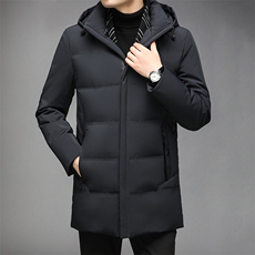 AN9816钱塘2020-2秋冬新款中长款男士羽绒服时尚休闲连帽外套P279，男装羽绒服，钱塘207-3