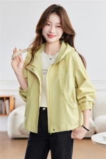 现货！2026年春季休闲外套女时尚显瘦，女装短外套，沐七七