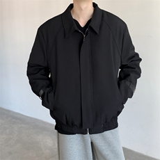 翻领短款外套男袖子皮扣设计夹棉上衣秋冬JK119特P75，女装短外套，星座512-1（原513-3）