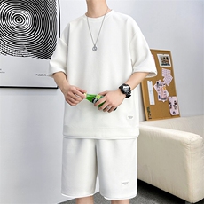 新款休闲华夫格，男装休闲套装，星座1106-2（原1111B）