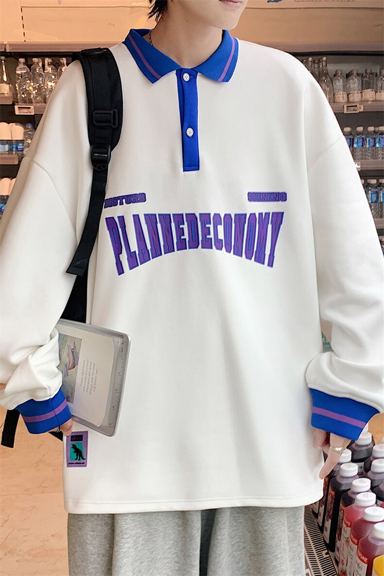 【新品】8836-P492026年春季新款衬衫领卫衣男休闲宽松百搭上衣,男装衬衫,星座1206-1（原A206-1）
