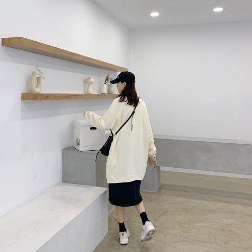 【现货】2021-春彩色条纹门襟卫衣开衫，女装卫衣/绒衫，墨写