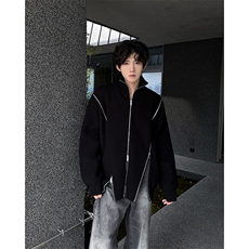 秋冬季设计感拉链毛衣外套潮流宽松休闲时尚针织衫，男装针织衫/毛衣，星座410-6（原星座1304-1）