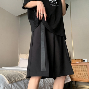 8XL-M 超大码冰丝短裤男ins潮流纯色西装裤五分裤DK1505P40控58图片