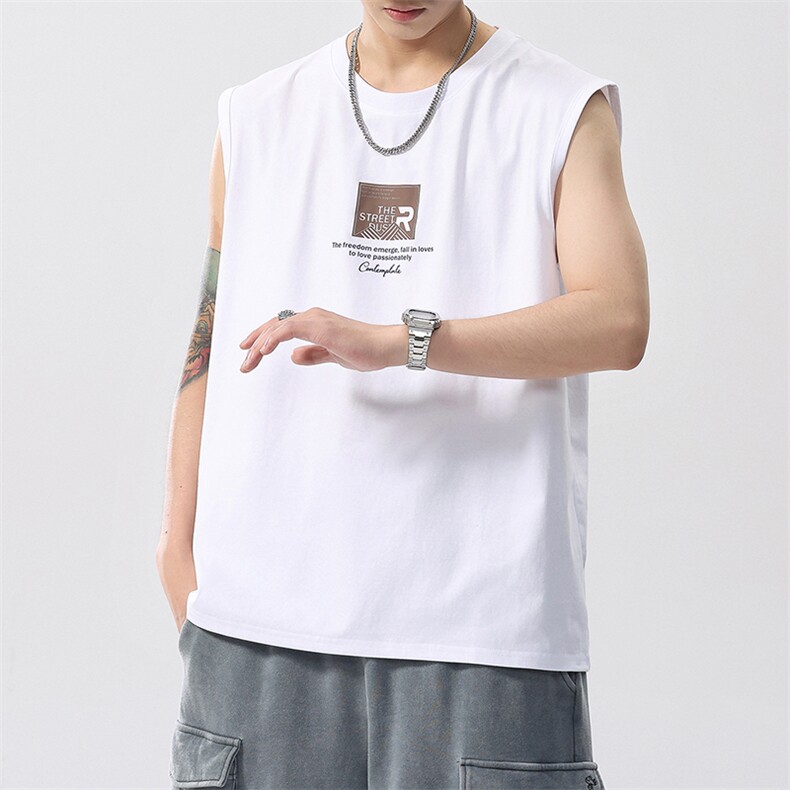 限价69】2026新款凉感背心男士夏季宽松运动无袖t恤潮薄健身坎肩，男装背心/马甲，电商D215