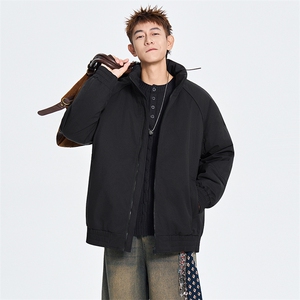 MY834-P80 棉服男冬季新款港风宽松立领棉衣S-2XL图片