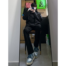 B221美式ins高街暗黑小众修身弹力休闲牛仔裤LK23010-P60控78，男装牛仔裤，电商B221