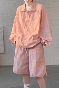 8XL-M 特大码冰丝防晒服短裤套装男户外防晒衣运动外套潮TZ102P65图片