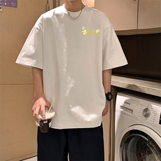 宽松纯棉短袖百搭上衣字母印花t恤男夏季新款2025-A2069TP20控39，男装T恤，电商B241