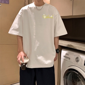 宽松纯棉短袖百搭上衣字母印花t恤男夏季新款2025-A2069TP20控39图片