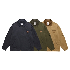 秋季新款宽松工装大码水洗撞色休闲夹克外套N5509/P120，男装夹克，星座202-1