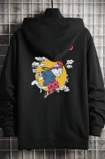 KS21012-P38连帽开衫卫衣男运动外套大码班服网格挂拍，男装卫衣，电商A040A