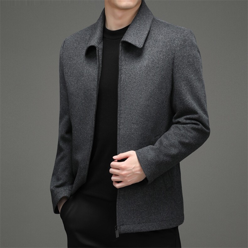 CSYM98612钱塘2020-2中年男士冬季厚款商务休闲简约夹克P265,男装夹克,钱塘207-2