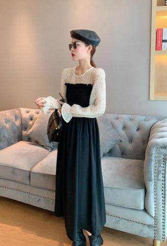 时尚拼接连衣裙，女装连衣裙，时尚靓姿