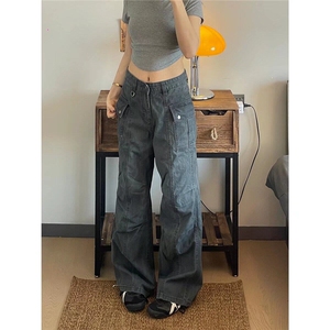 【网图现货】美式高街宽松直筒工装裤男K868/P60图片