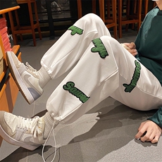 特P35控68秋季港风潮牌毛巾绣束脚裤休闲卫裤K2206，男装休闲裤，电商B370