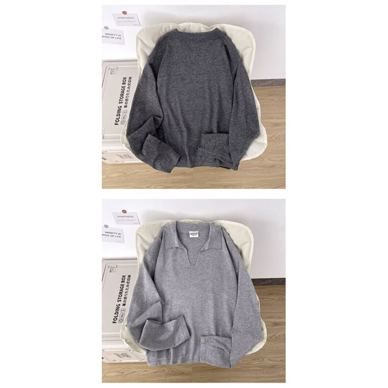 1506-1/M5151/P50美式复古翻领POLO衫卫衣情侣简约百搭休闲套头,男装Polo衫,星座1506-1