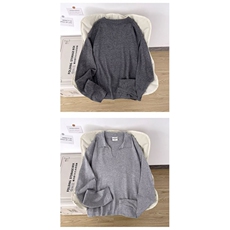 1506-1/M5151/P50美式复古翻领POLO衫卫衣情侣简约百搭休闲套头，男装Polo衫，星座1506-1