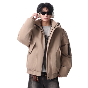 棉服男冬季新款港风宽松连帽棉衣MF9006-P90图片