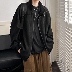 立秋现货鹿皮绒夹克外套男绣花上衣A351-AJ2520-P105，男装夹克，电商A351