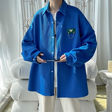 现货厚款宽松长袖衬衫男KD500-P50，男装衬衫，电商D312-1