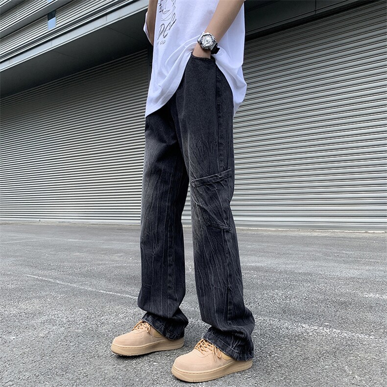 牛仔裤男士新款韩版潮流休闲工装长裤子N06057-P43图片