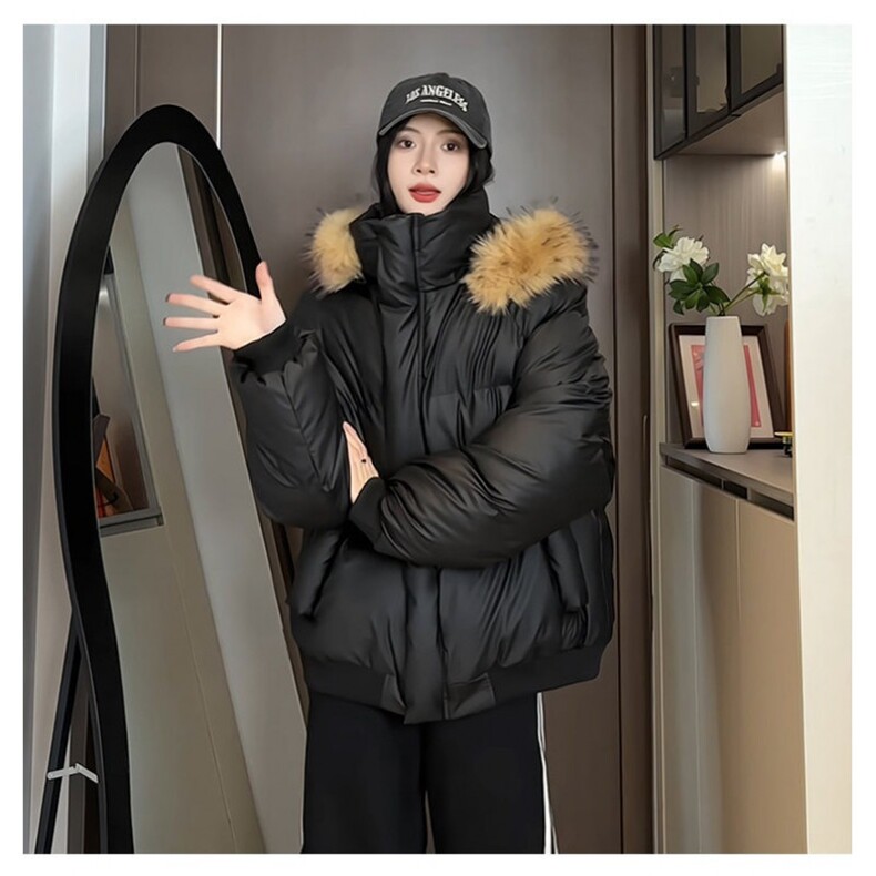 现货加厚保暖可拆卸毛领棉衣男女冬季外套情侣棉服MY88/P110,男装棉衣,星座205-3