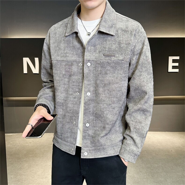 高级感外套男装品质夹克订制针织扎染面料C317-J6620-P135,男装夹克,电商C317