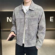 高级感外套男装品质夹克订制针织扎染面料C317-J6620-P135，男装夹克，电商C317