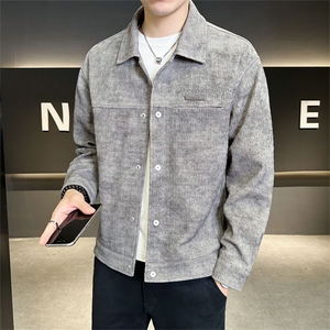 高级感外套男装品质夹克订制针织扎染面料C317-J6620-P135图片