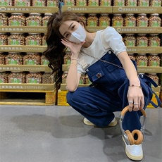 现货－背带裤个性宽松显瘦百搭P110－K168，女装连体裤，浪娴服饰