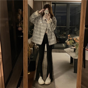 冬季两面穿棉服女ins小香风加绒羊羔毛外套日系外套棉衣C494-P120图片