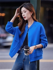 休闲宽松百搭短外套女2025年春秋新款中年妈妈时髦洋气棒球服上衣，女装短外套，靓衣阁
