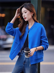 休闲宽松百搭短外套女2025年春秋新款中年妈妈时髦洋气棒球服上衣图片