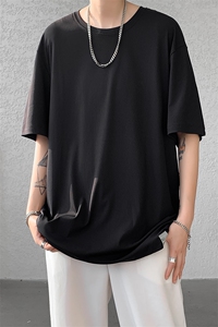 8XL-M 高品质！！特大码冰丝速干T恤男透气短袖上衣纯色DX314P25图片