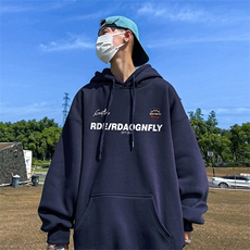 抖音得物供货可提供视频春装重磅美式宽松连帽卫衣DL2412，男装卫衣，电商A486-1