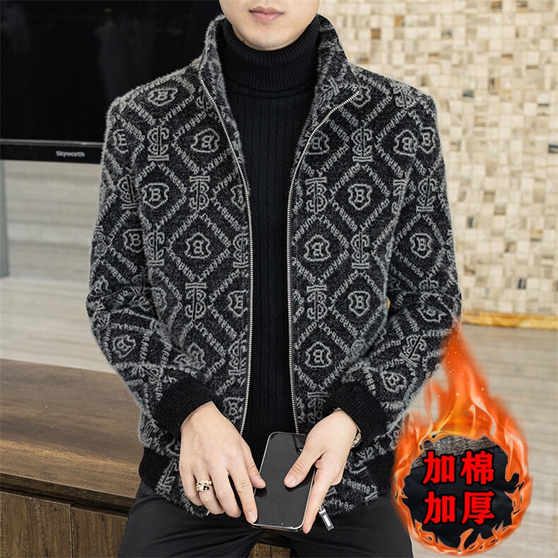 冬季高品质男士立领毛呢大衣短款加棉修身韩版夹克外套A50P145，男装毛呢大衣，电商B226