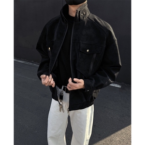 春季 高品质PU皮夹克衫外套立领外套J2535-P85图片