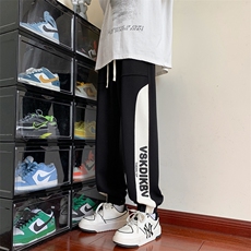 212A-K409-P45控68加绒P55控78高品质束脚休闲裤子男撞色裤子，男装卫衣，星座212A（原A324）